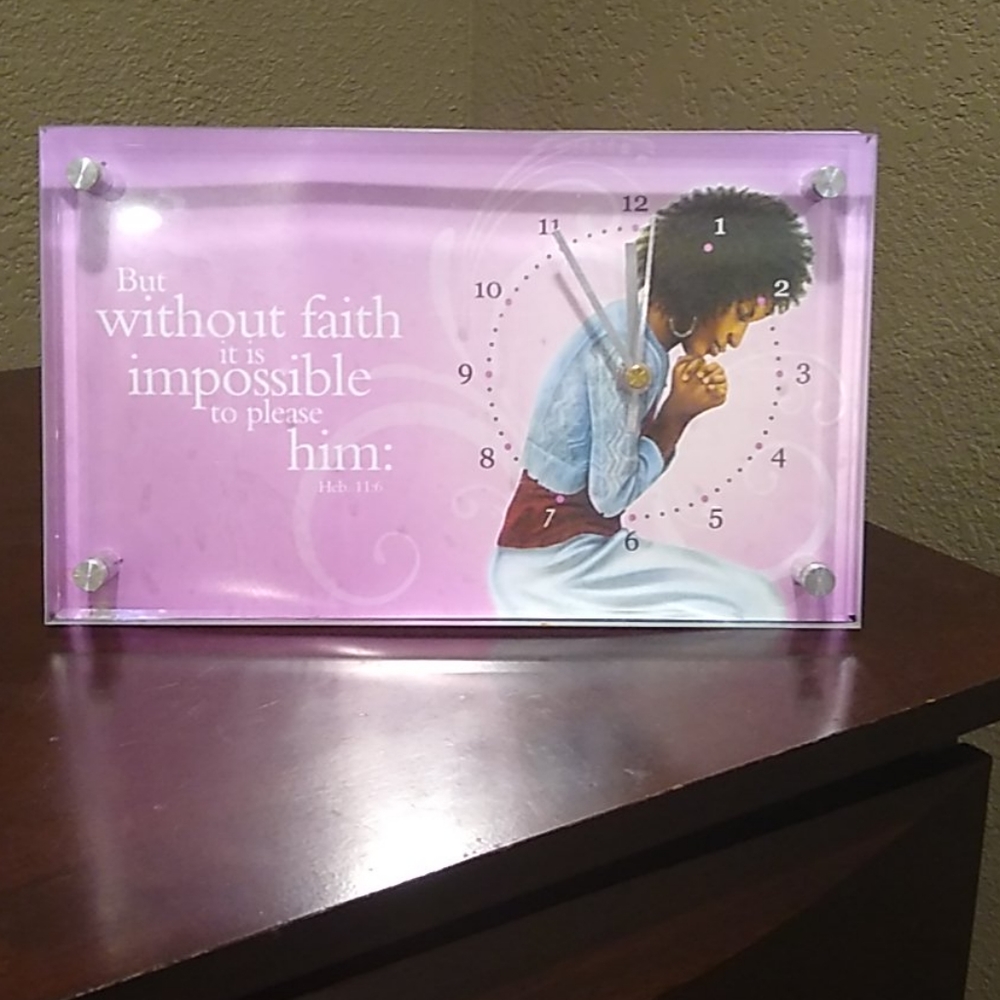 Decorative inspirational clock